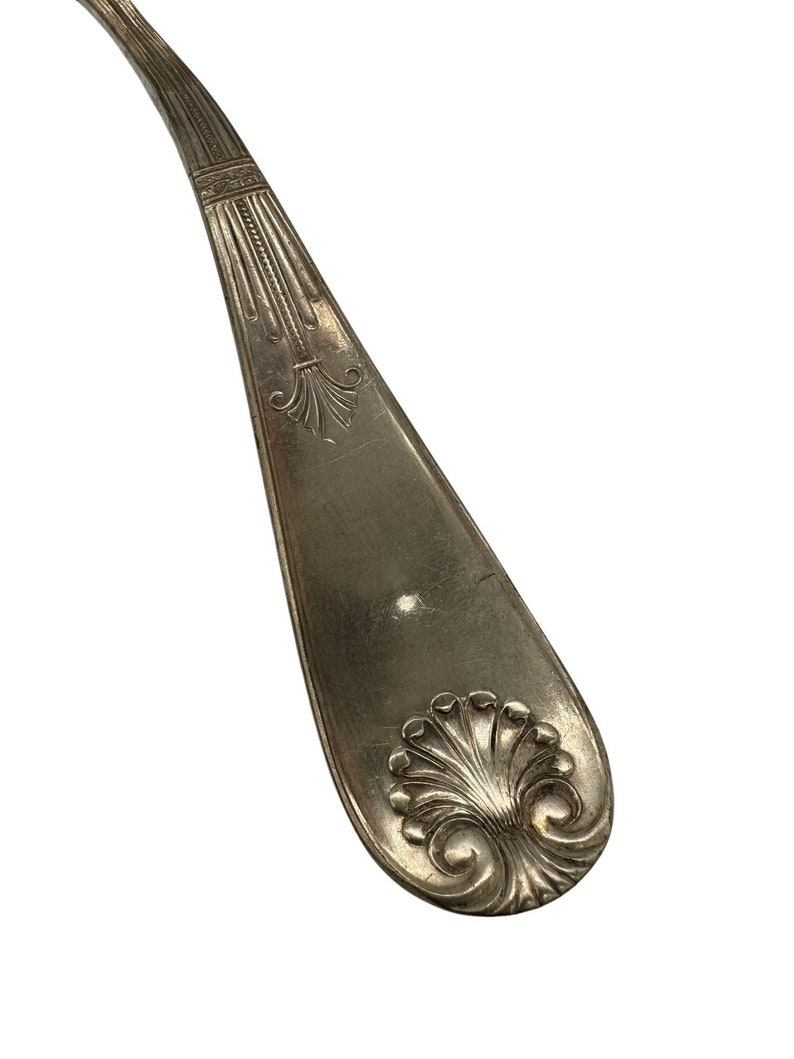 1889 Towle Mfg. Co Shell II Pattern Large Soup Ladle Mono Grammed 