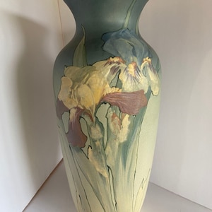 Art Nouveau Hand-Painted Art Pottery Vase by Weller Pottery