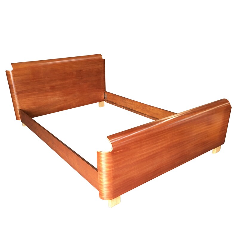 Mid Century Molded Plywood Bed Frame Etsy