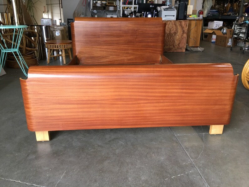 Mid Century Molded Plywood Bed Frame Etsy