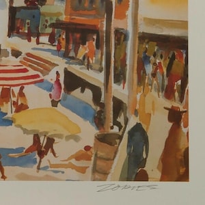 Milford Zornes Main Beach Laguna Lithograph Print Limited 62 of 250 Signed image 4
