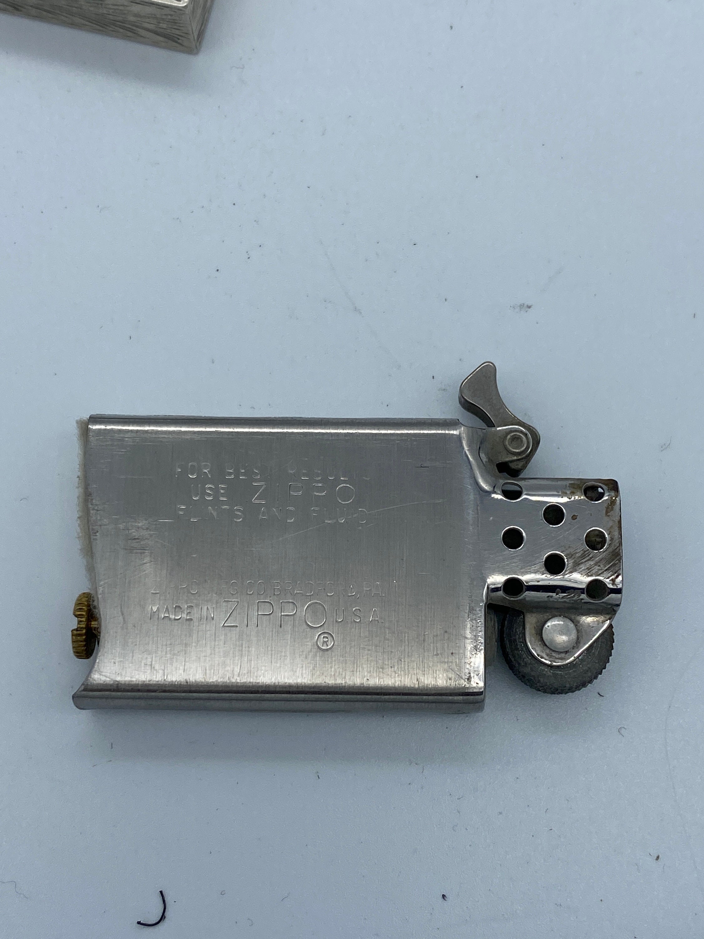 Mid Century 800 Silver Hand Engraved Zippo Lighter 