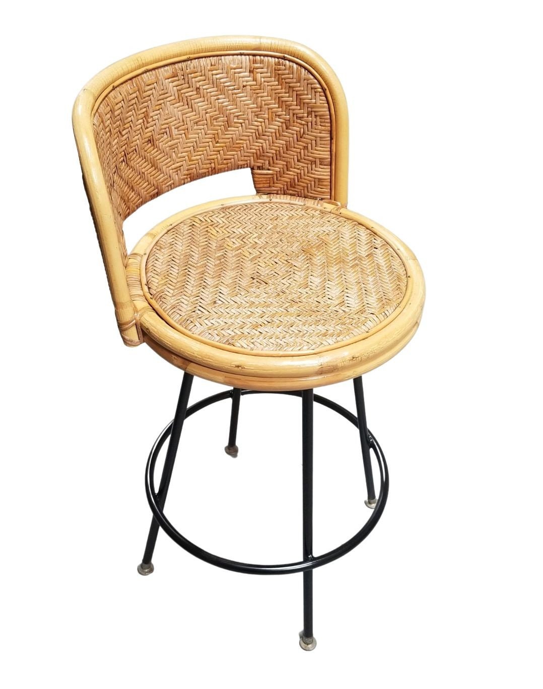 Rattan Swivel Stool