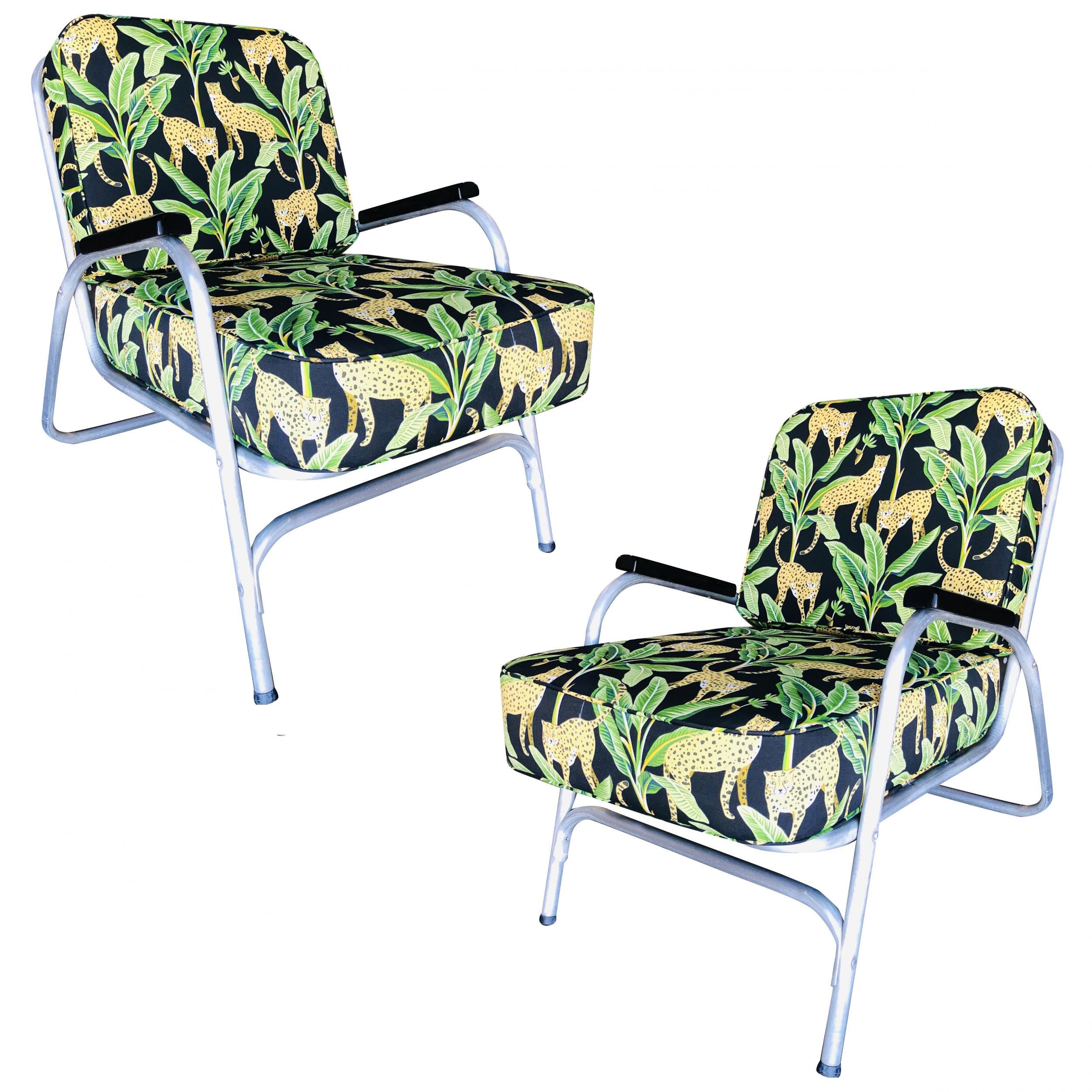 Mid Century Aluminum Patio/outdoor Lounge Chair Pair Etsy Ireland