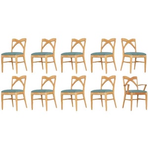 Paul Frankl Dining Chairs for Brown Saltman Set of 10 image 1