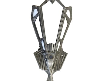 Elegant Geometric Art Deco Slat Glass Wall Sconce, Available 5