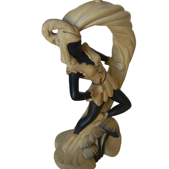 Saxon Crusader Robin Hood Chalkware Sculpture Continental Table