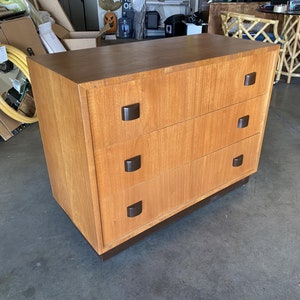 George Nelson Inspired Walnut Lowboy Dresser image 1