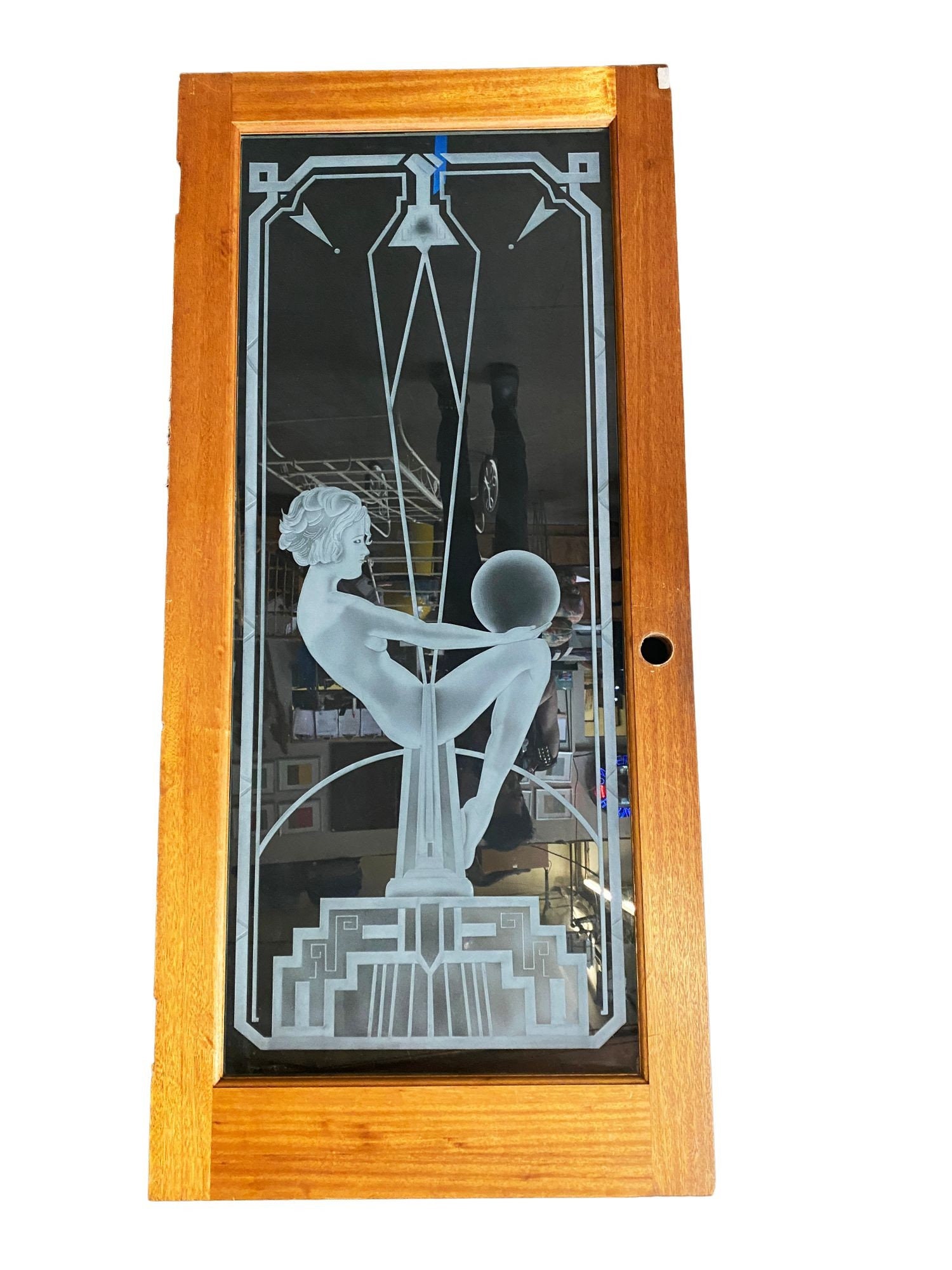 Cut Etched Art Glass Nude Neo Art Deco Door - Etsy