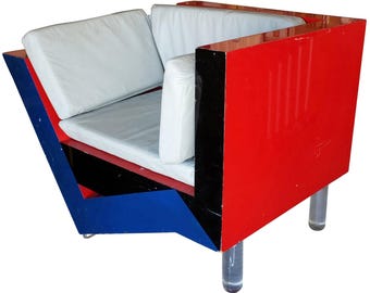 Charles Hollis Jones Postmodern Memphis Inspired Lounge Chair