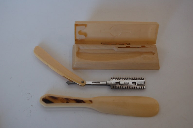 Antique 1920's Durham Duplex Straight Razor French Ivory | Etsy