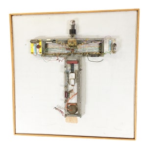 Abstract Stations of The Cross Untitled 3 Vacuum Tube Wall Sculpture by Pasqual Bettio image 1
