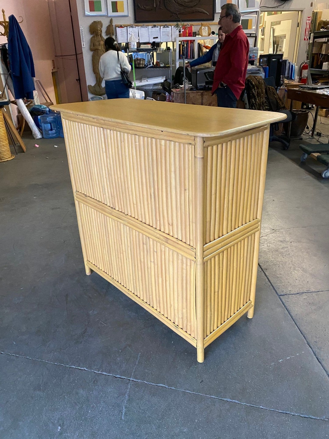 Restored Large 44 Vertically Stacked Livingroom Dry Bar W/ Foot Rest Etsy