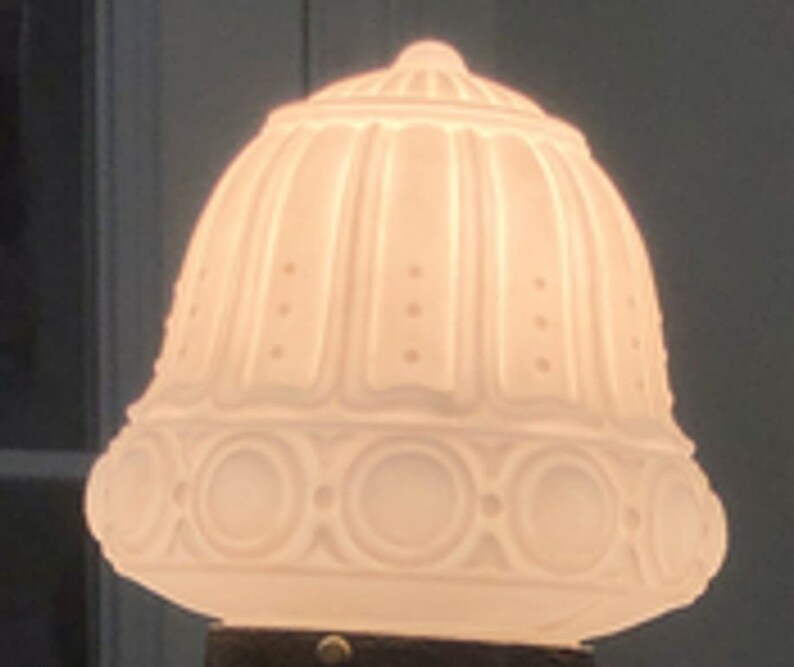 Cast Iron Wall Sconce w/ Fluted Acorn Milk Glass Globe image 6