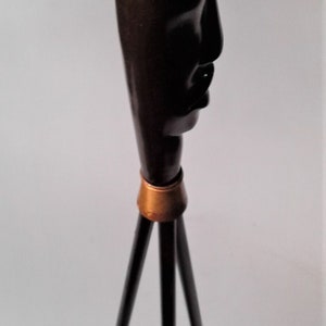 Mid-Century Frederic Weinberg Floor Lamp Mask Man Ray Tiki image 5