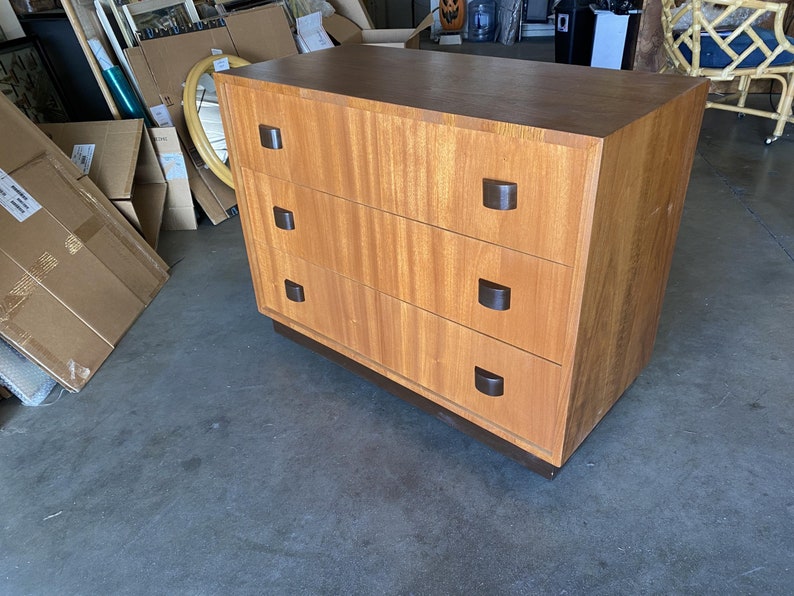 George Nelson Inspired Walnut Lowboy Dresser image 3