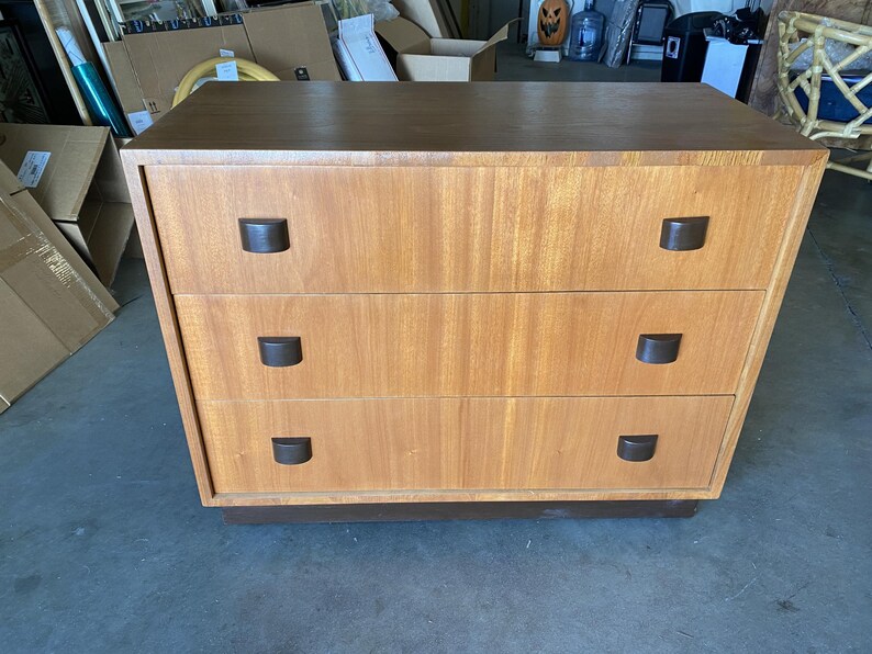 George Nelson Inspired Walnut Lowboy Dresser image 2