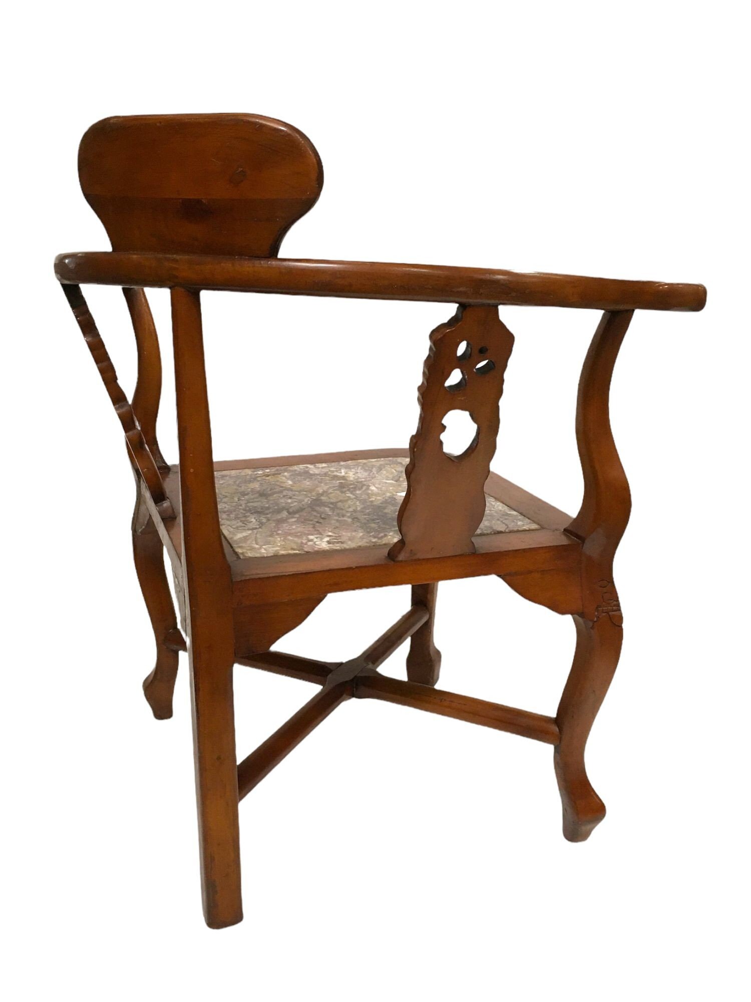 Rosewood Horseshoe Chair With Marble Seat by James Mont, Pair - Etsy