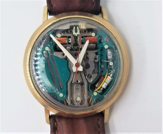 Rare 1965 Mens Accutron 214 Spaceview M5 Openwork skeleton