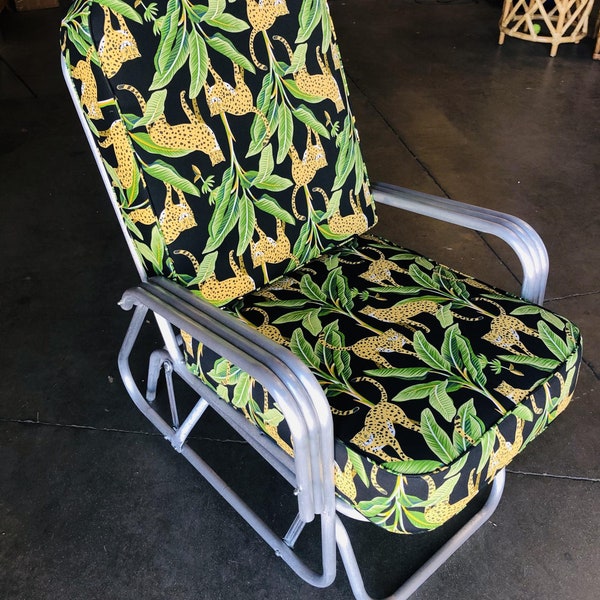 Antique Patio Lounge Chair Etsy