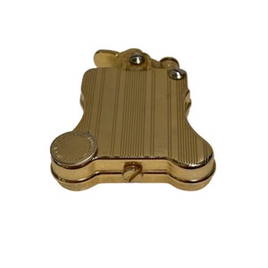 Gold Plated Ronson Banjo Stylish Design Petrol Lighter, Japan image 6
