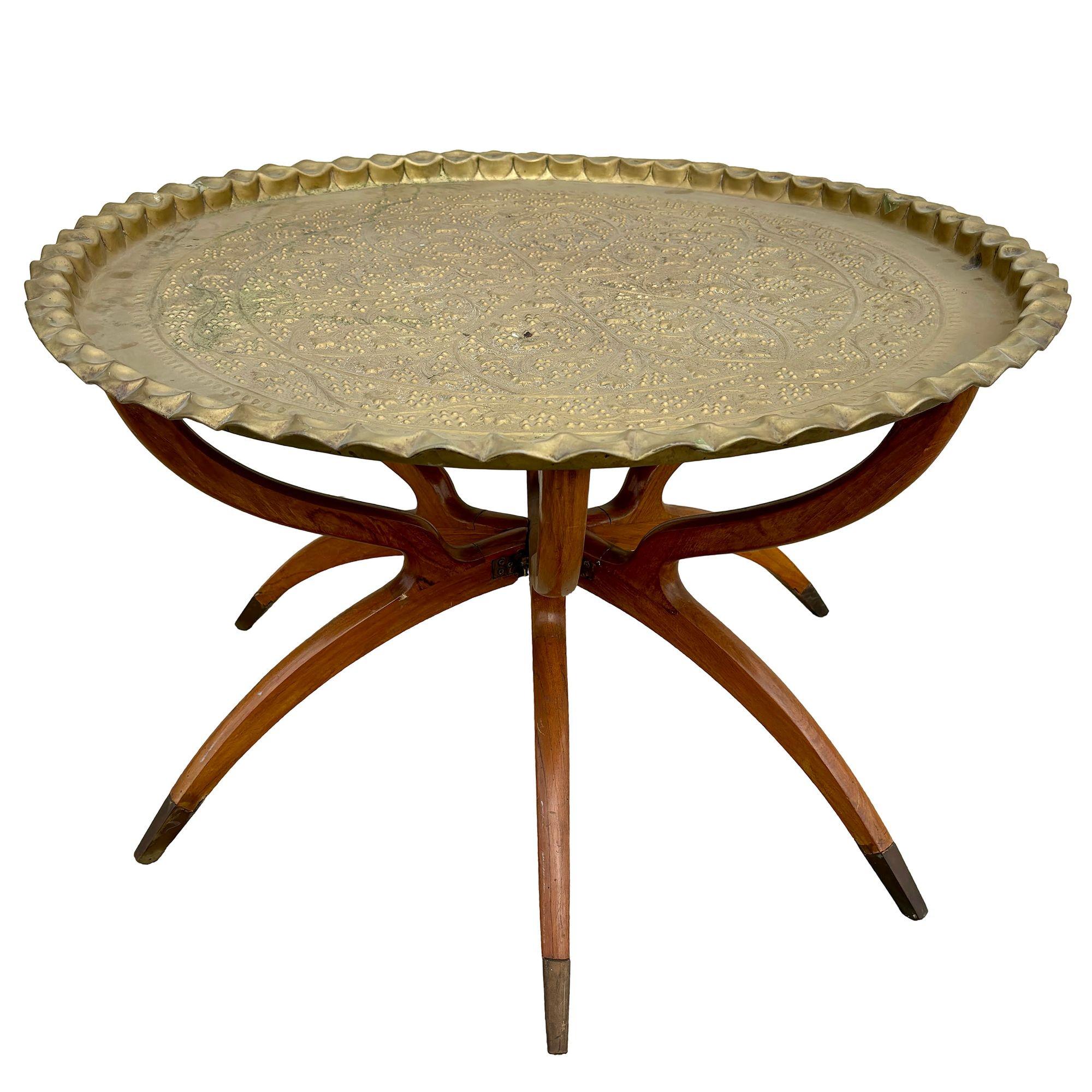 BONCHIC MAROCマラケシュテーブル Mid-century Moroccan Moorish Tray Coffee Table - Etsy