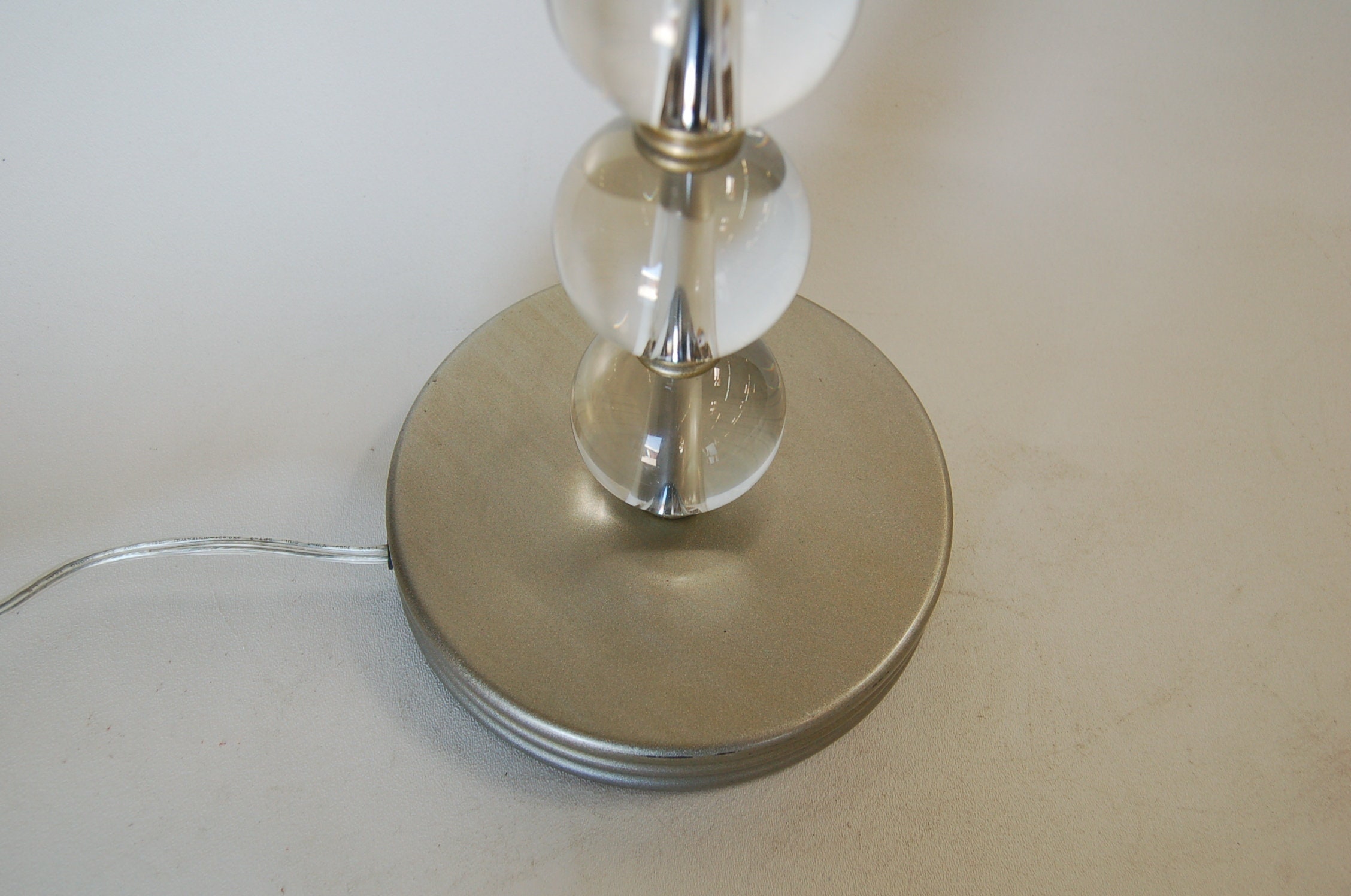 Stacked Crystal Five Ball Table Lamp Etsy UK