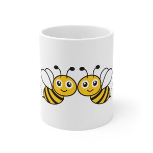 Niedliche Bienen-Keramiktasse - Perfektes Geschenk für Naturliebhaber, Imker, Gärtner, lustige Kaffeetasse, süße Insektenliebhabertasse