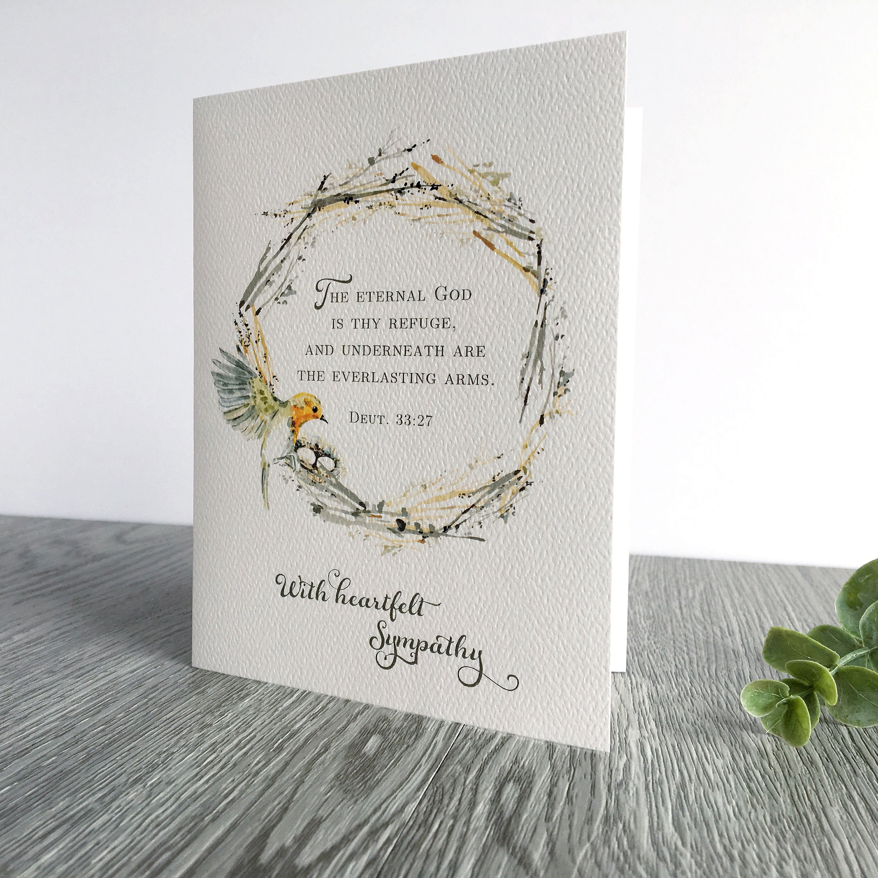 Sympathy Card Sympathy Religious Card Sympathy Bible Verse  Etsy