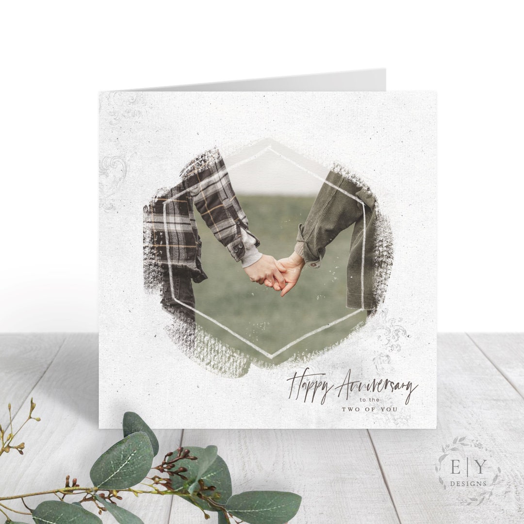 Holding Hands Anniversary Card - Especially Yours Designs