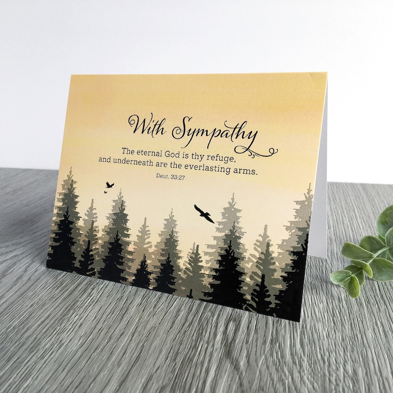 Sympathy Card Sympathy Religious Card Sympathy Bible Verse Etsy