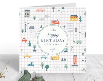 Birthday Card for Boy | Birthday Card for Him | Little Neighborhood Birthday Card