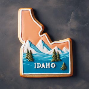 Idaho State 4.25&#39;&#39; Cookie Cutter Metal | College Football School Graduation | United States Cookie Cutters | Birthday Party | Wedding Favor