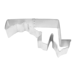 Maryland State 4&#39;&#39; Cookie Cutter Metal | College Football School Graduation | United States Cookie Cutters | Birthday Party | Wedding Favor