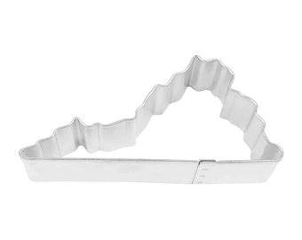 Virginia State 4'' Cookie Cutter Metal | College Football School Graduation | United States Cookie Cutters | Birthday Party | Wedding Favor