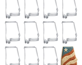1 Dozen 12 Alabama State 4'' Cookie Cutter Metal School United States Cookie Cutters
