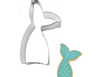 Mermaid Tail Cookie Cutter: Nautical Metal Cutter, 4'' Made in the USA