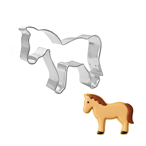 Horse Cookie Cutter 4'' Metal Farm Ranch Zebra Birthday Party | Cookie Cutters