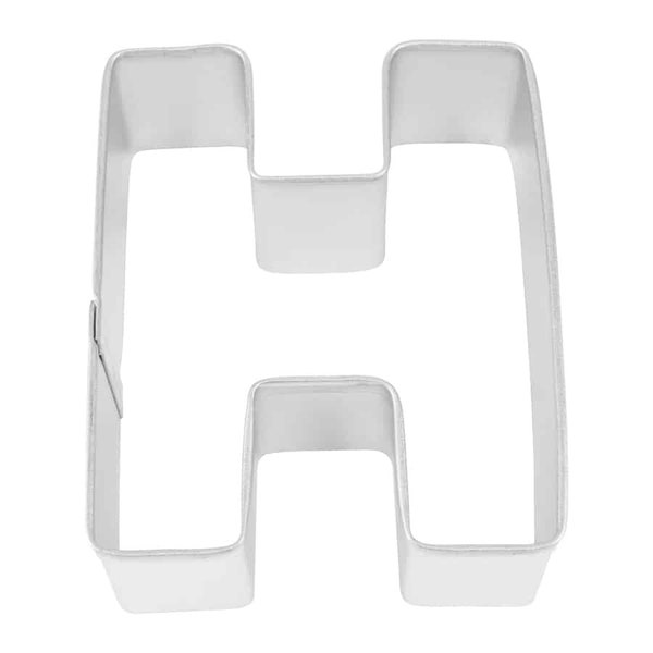 Upper Case Alphabet Letter H 2.75'' Metal Cookie Cutter | Birthday Letter Cookie Cutters | School Word Cookie Cutters | Cookie Cutters