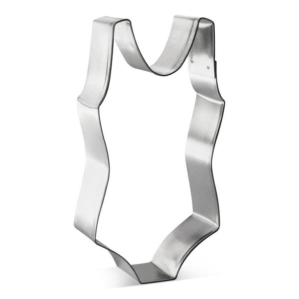 One Piece Bathing Suit Lingerie Swimwear 4'' Cookie Cutter Metal | Cookie Cutters