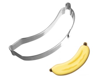 Banana 4" Cookie Cutter - Fruit - Made in the USA