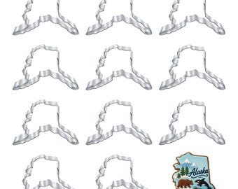 1 Dozen 12 Alaska State Cookie Cutter: Stainless Steel, 4''