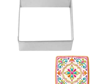 Square 2.5'' Cookie Cutter Metal Sandwich Cheese | Cookie Cutters