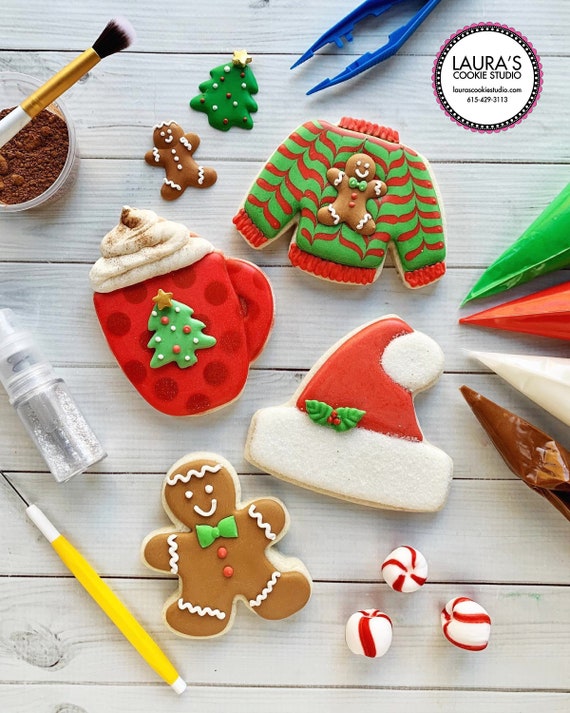 GingerBread Man with Santa Hat Cookie Cutter, Christmas Cookie Cutter – Cookie  Cutter Studio