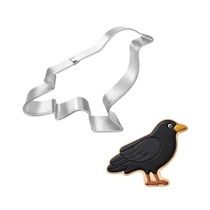 Black Bird Crow 4.25'' Cookie Cutter Metal Animal | Cookie Cutters