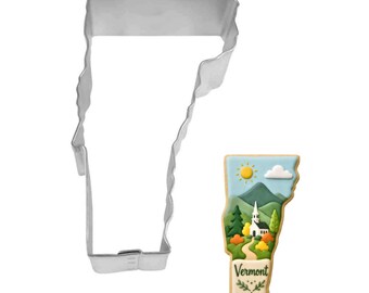 Vermont State 3.5'' Cookie Cutter Metal School United States Cookie Cutters