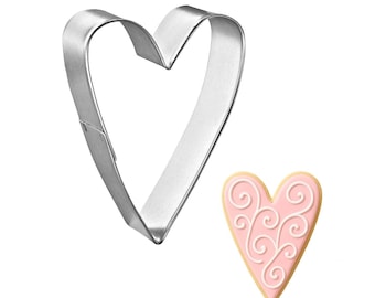 Primitive Folk Heart 3'' Cookie Cutter Metal Love Valentine | Cookie Cutters