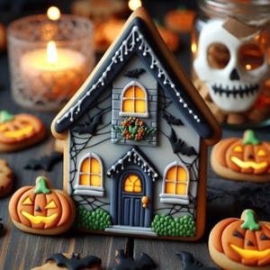 Large Haunted House Gingerbread Cottage Christmas 6.75&#39;&#39; Cookie Cutter Metal | Cookie Cutters