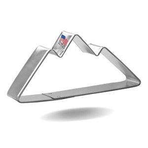 Mountain Peak Mountains 4.5'' Cookie Cutter Metal | Outdoor Hunting | Camping Birthday Party | Cookie Cutters