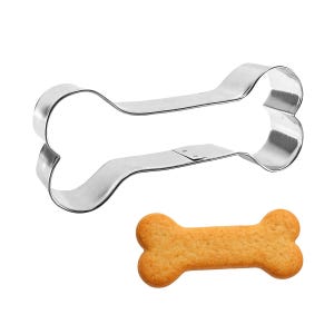 Dog Bone 5'' Cookie Cutter | Metal Pet Treat Bakery Cutter